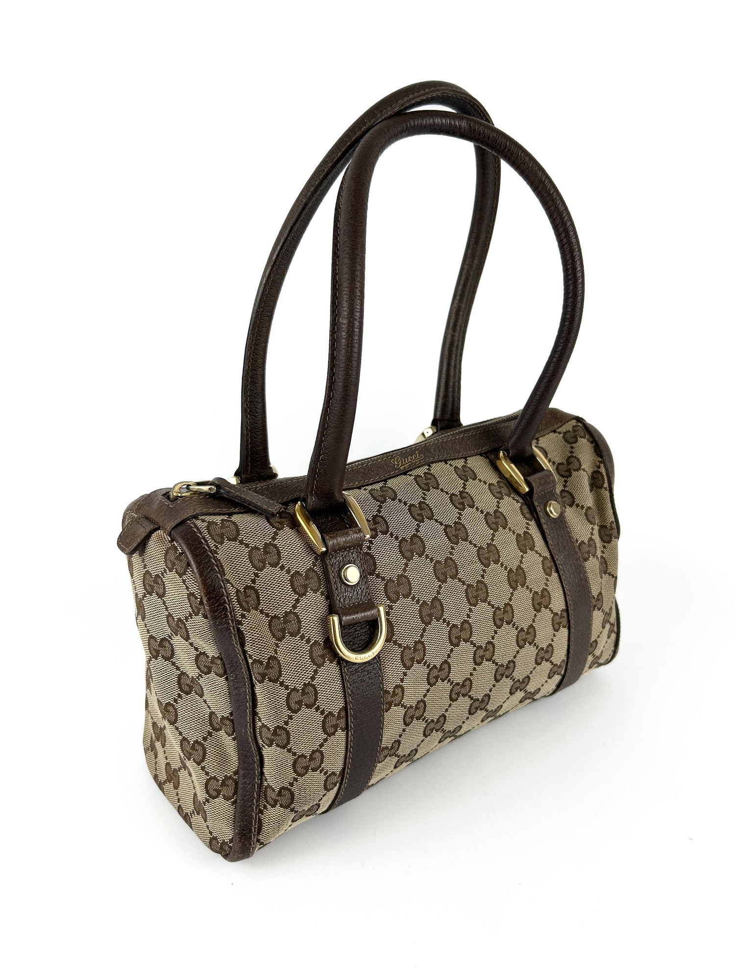 Vintage Gucci Monogram Boston Handbag 2000s